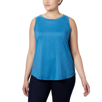 Columbia Place To Place Plus Size, Camiseta Sin Manga Azules Para Mujer | 543190-QBT